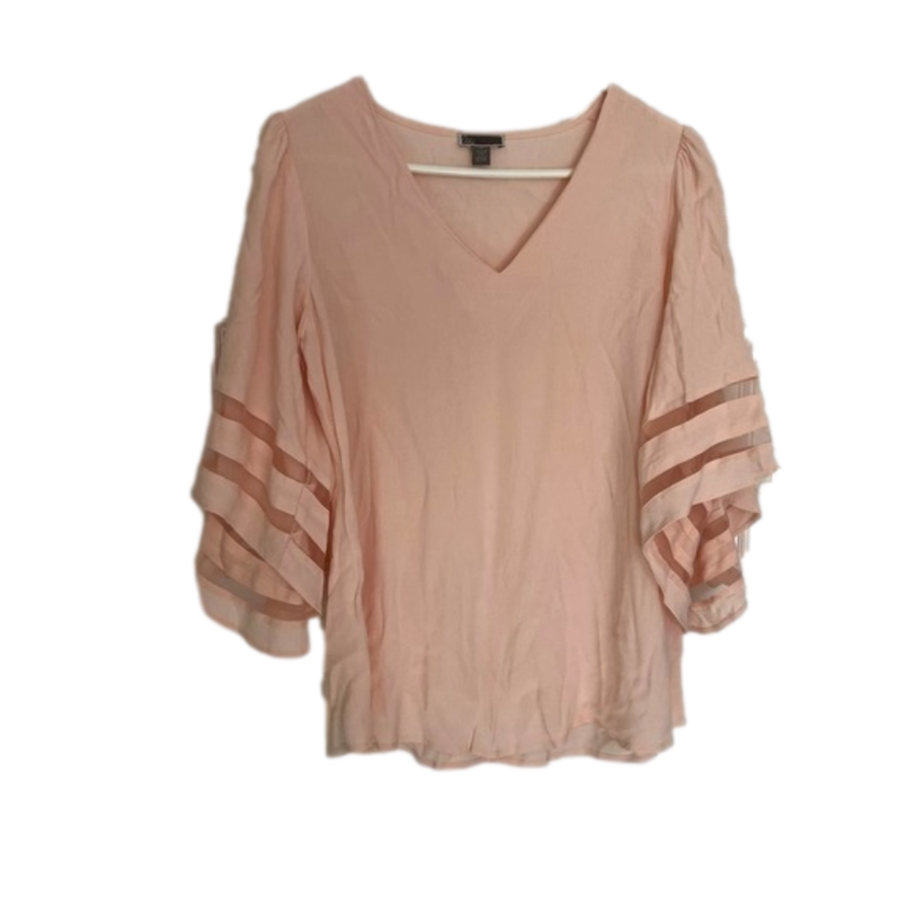 Chelsea 28 Pink flowy sleeve blouse XS